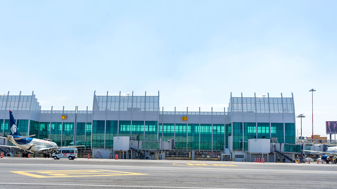 Terminal 2 of the Mexico City International Airport (AICM)