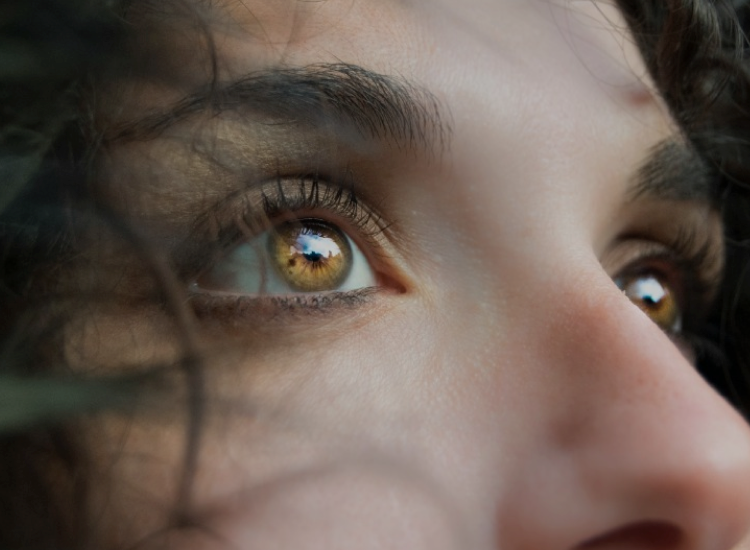 Close-up of a person's eyes